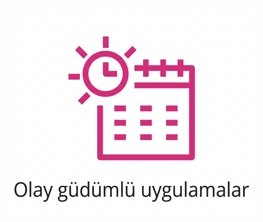 Olay güdümlü uygulamaları gösteren bir simge.