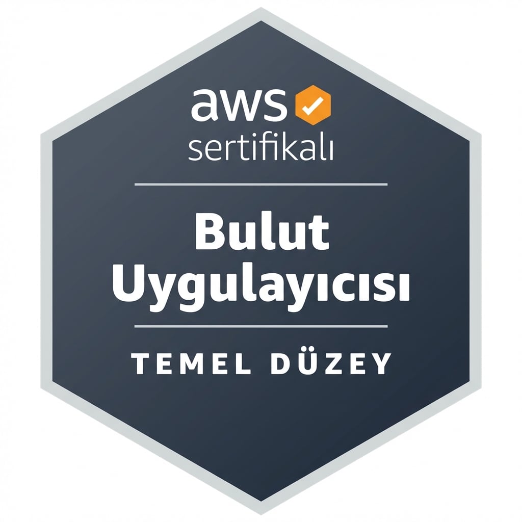 AWS bulut uygulayıcı sertifikası rozeti