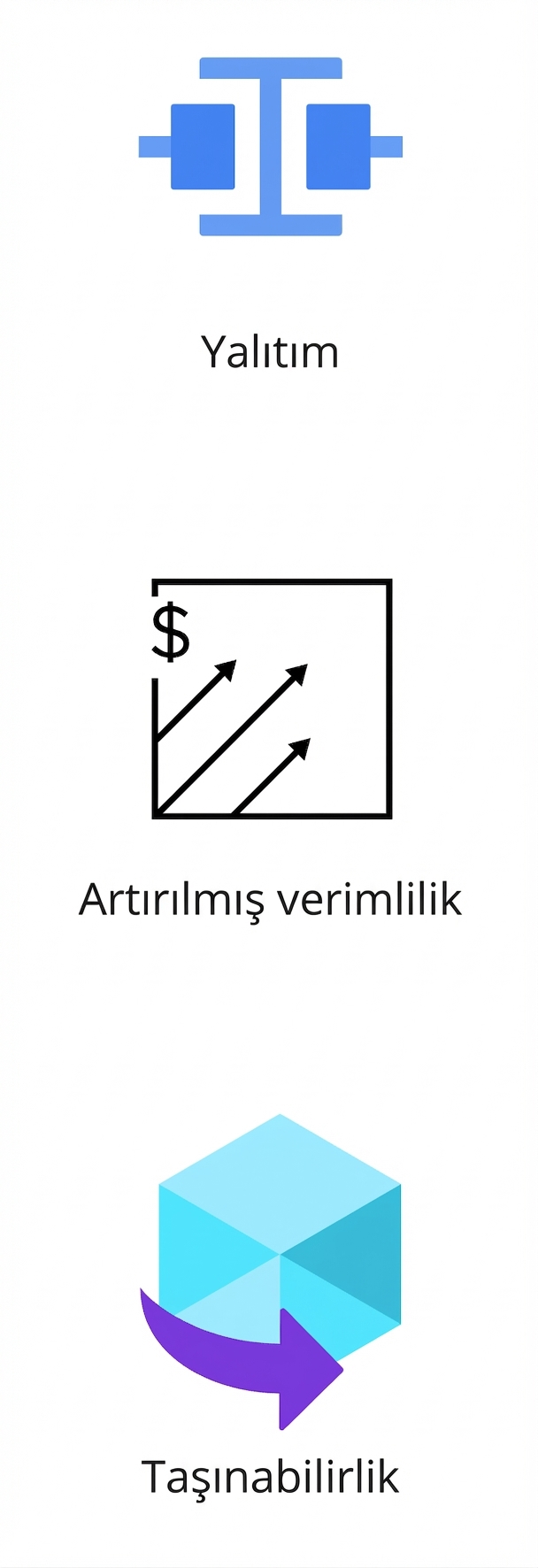 Taşınabilirliği gösteren bir simge.