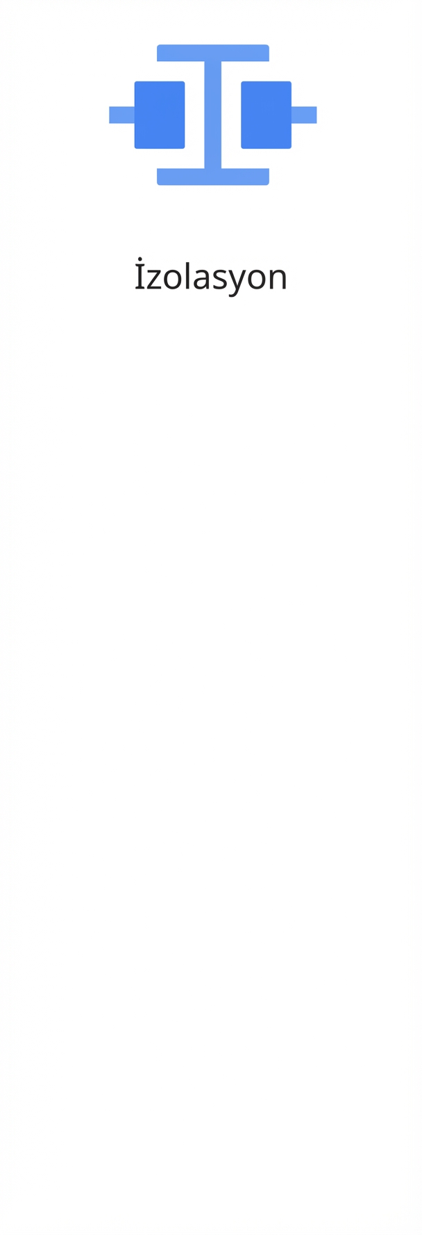 İzolasyonu gösteren bir simge.