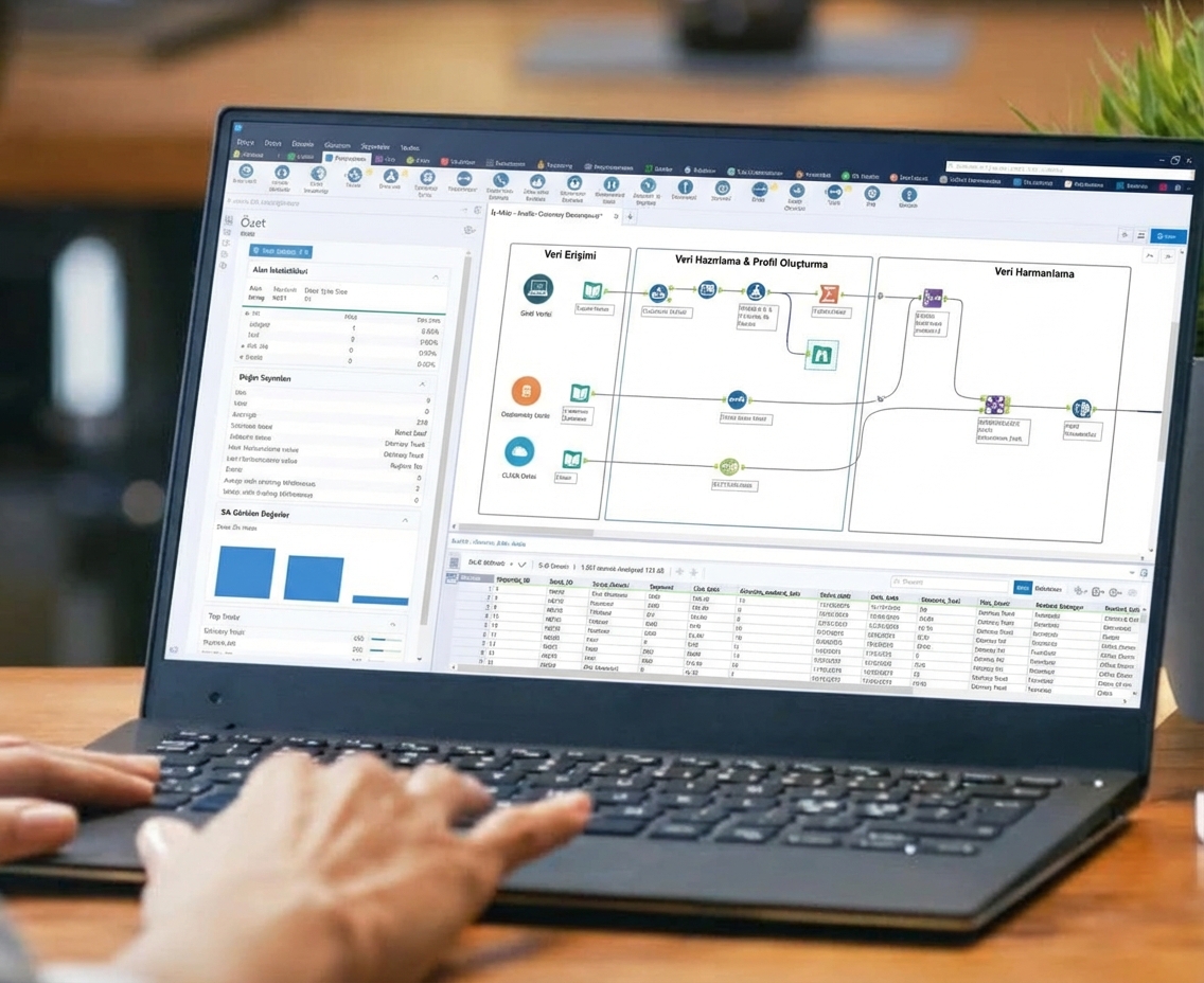 Alteryx Designer Desktop kullanan bir kullanıcı görüntüsü