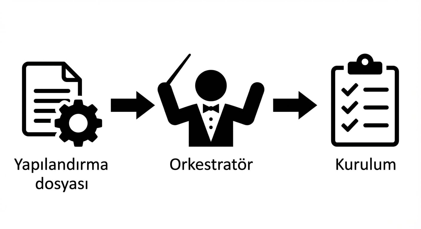 Konteyner orkestrasyonunda bildirimsel programlama şeması