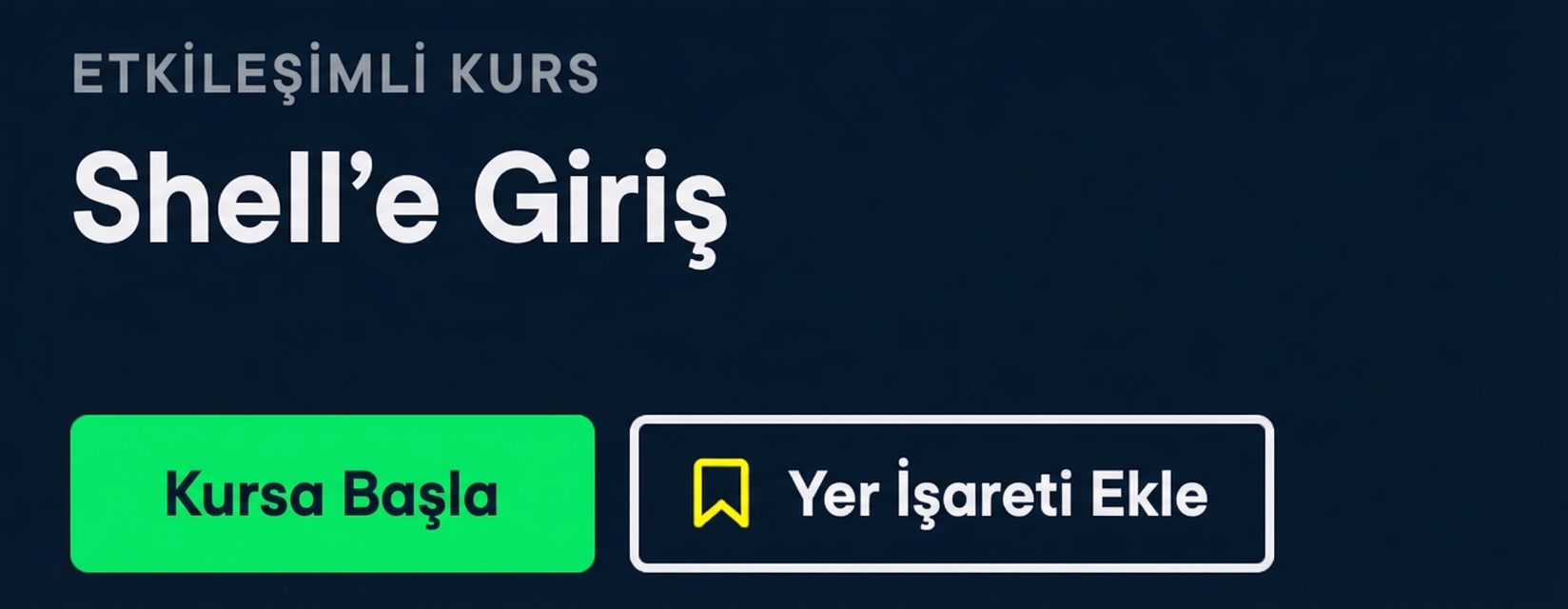 DataCamp dersi: Kabuk (Shell) Giriş