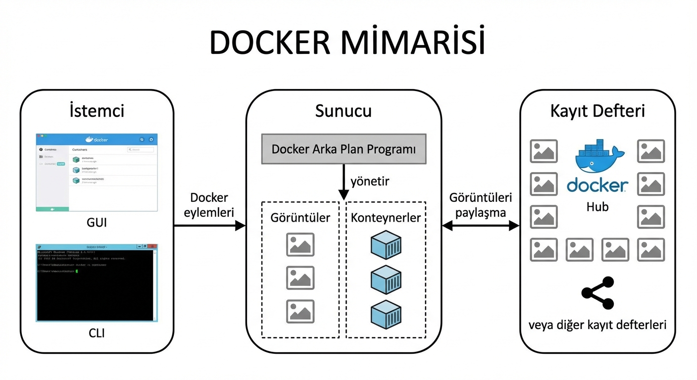 Docker mimarisine genel bakış