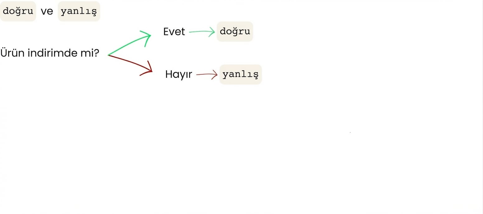 Ürün indirimde mi? Evet = true, Hayır = false