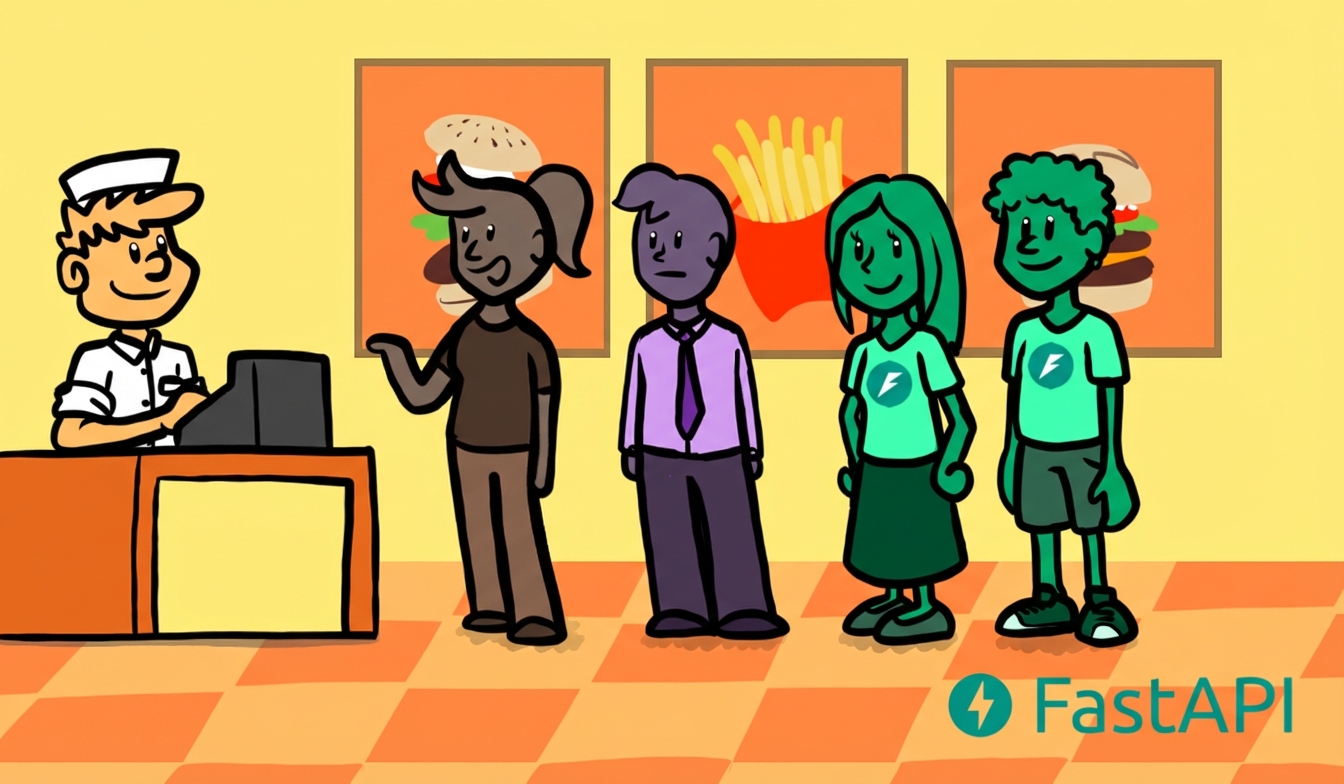 Eşzamanlı hazırlanan ve servis edilen burgerler için sıradaki müşteriler