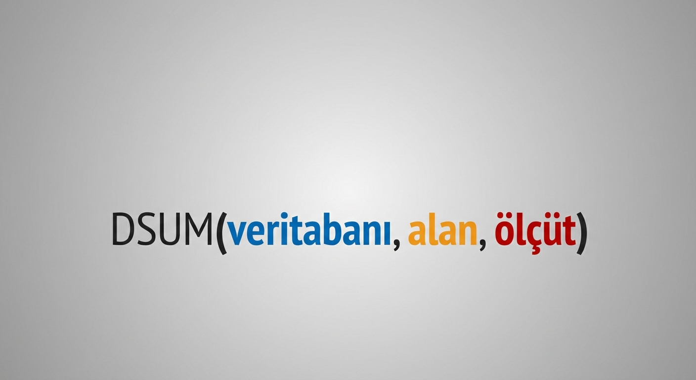 DSUM sözdizimi