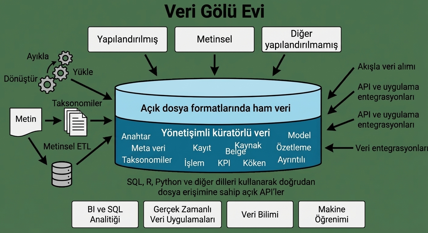 Databricks Lakehouse Yüksek Düzey Diyagramı