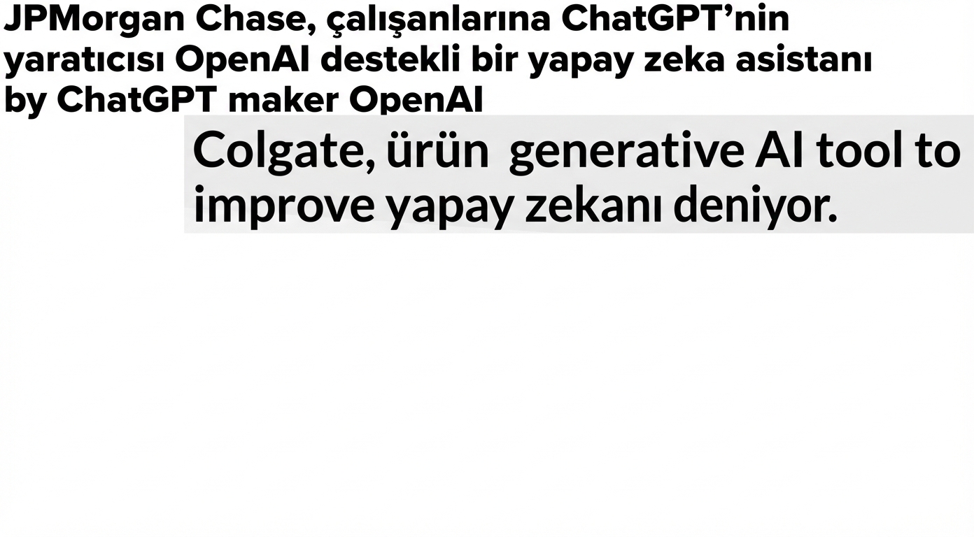 GPT modellerini geliştiren ve benimseyen işletmelere dair haber manşetleri