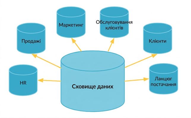 Вітрина даних як підмножина сховища даних