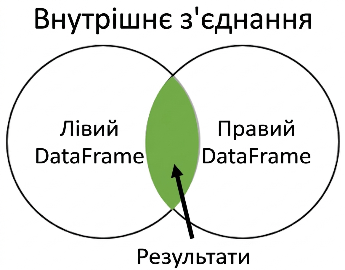 Діаграма Венна для inner join