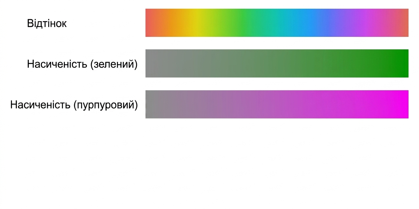 Зразки кольорів: chroma та luminance