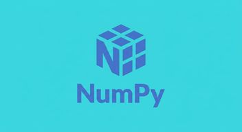 Зображення логотипа NumPy, де всі червоні значення RGB замінено на нулі