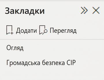 Закладки в Power BI