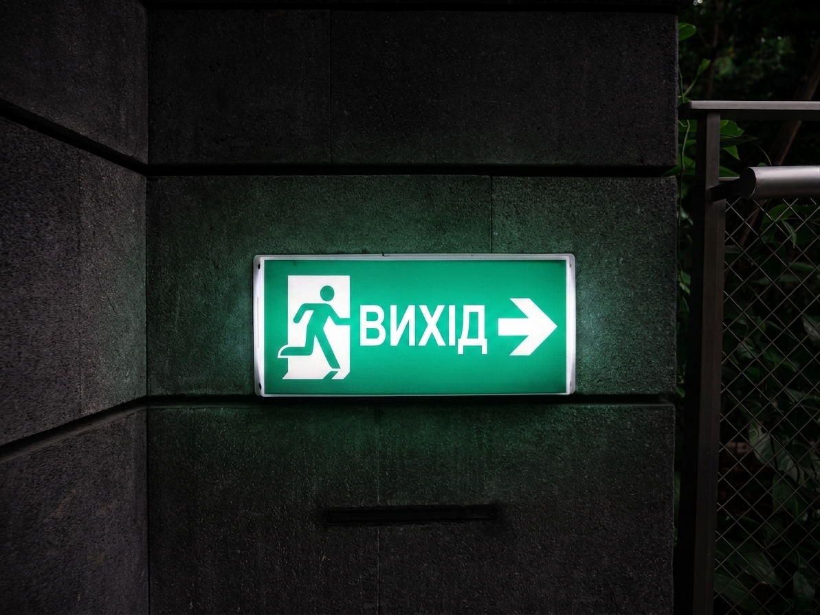 знак виходу