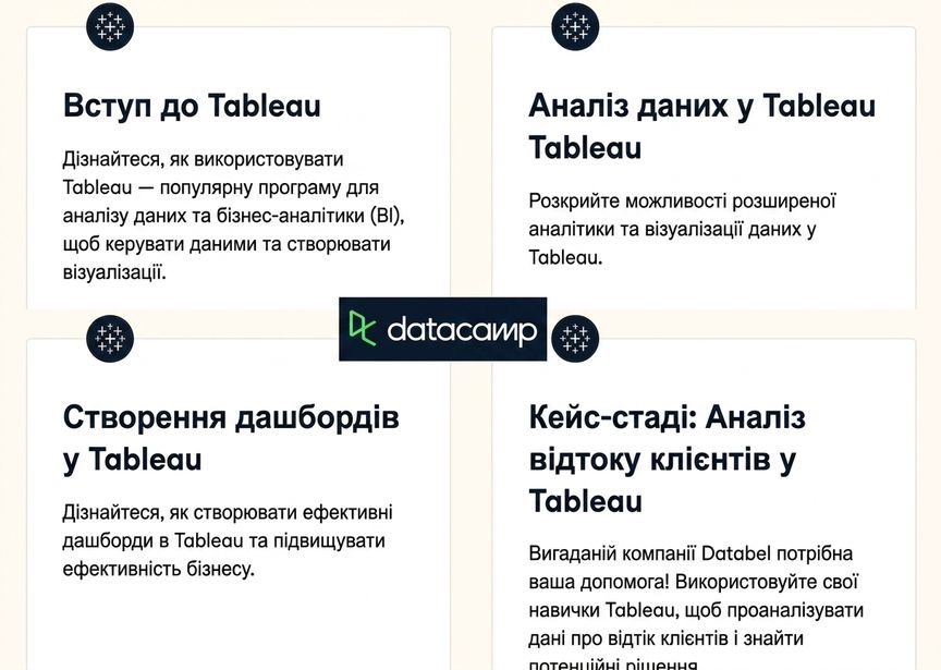 tableau courses