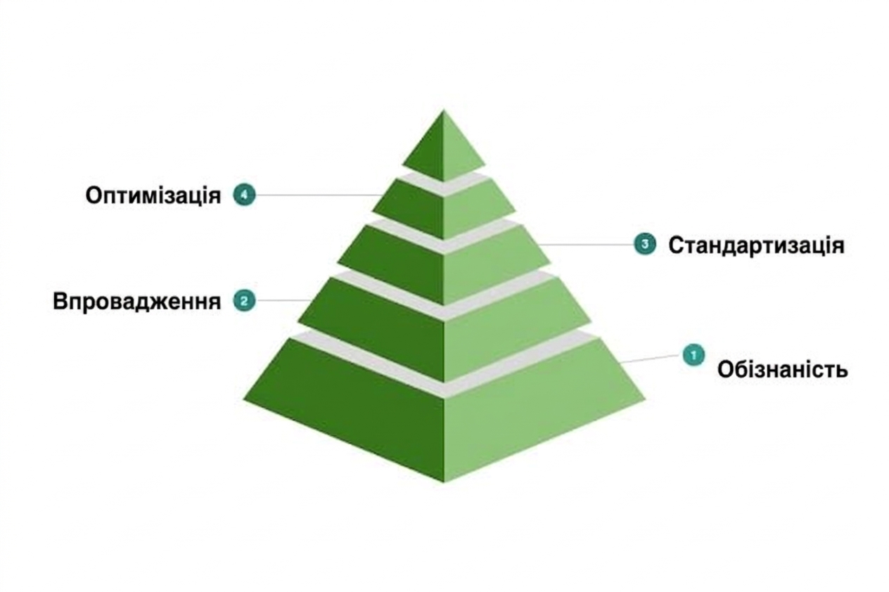 Четвертий рівень прикладової моделі зрілості культури даних.