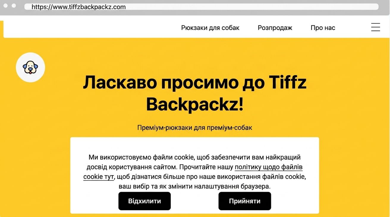 Вебсторінка Tiffz Backpackz