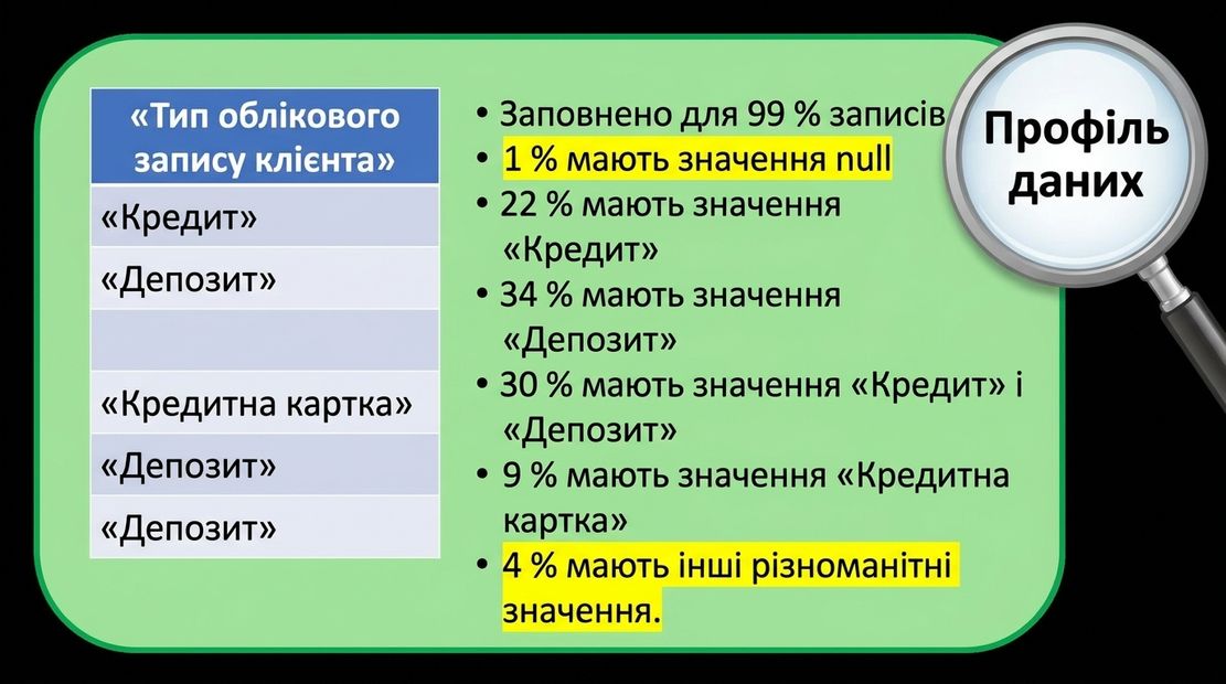 приклад профілю даних