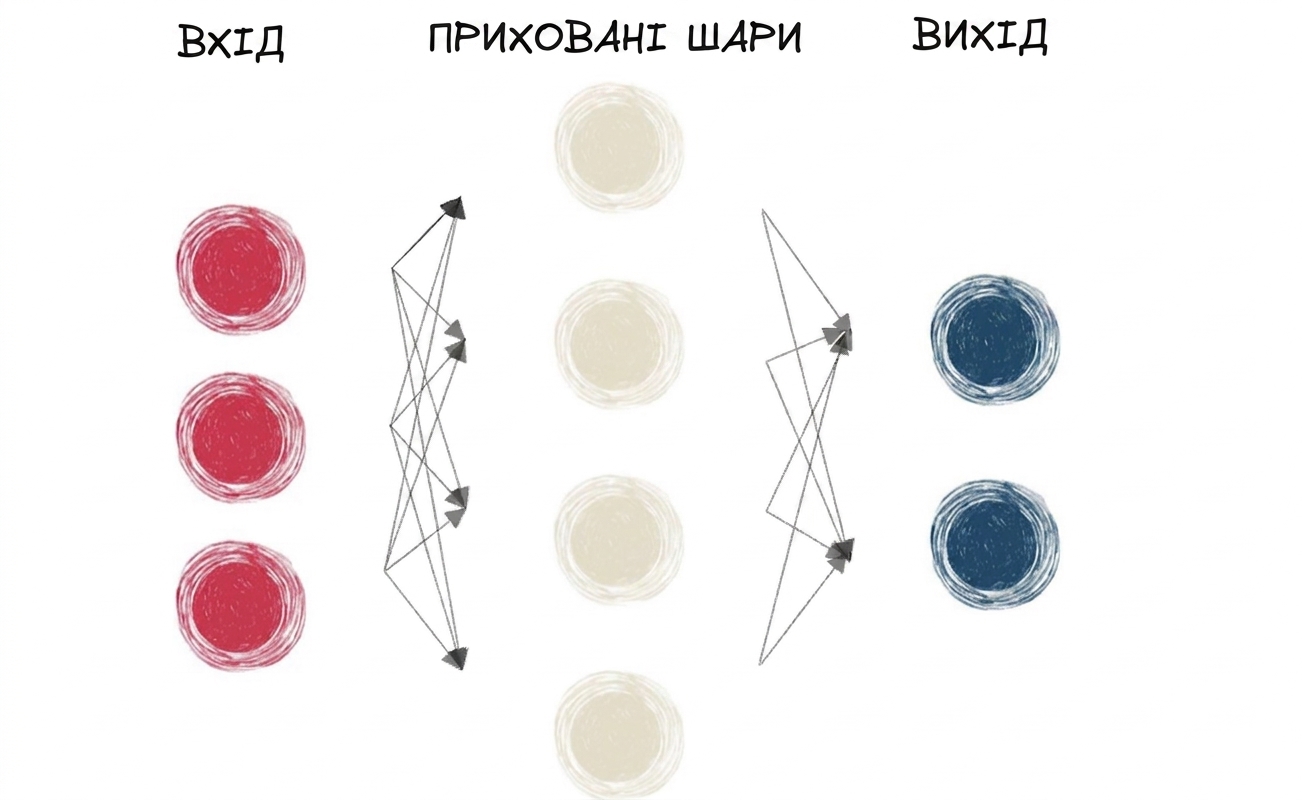 Схема малої нейронної мережі