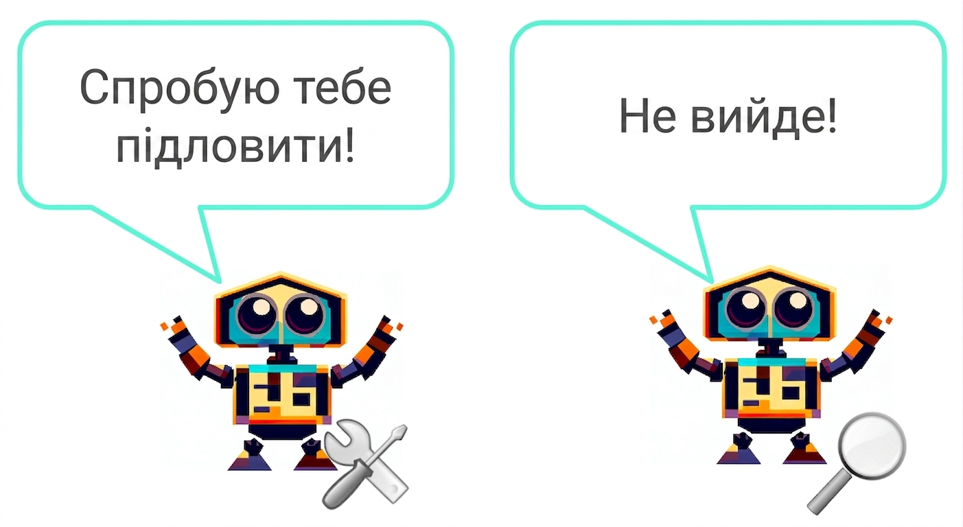 Зображення, де генератор змагається з дискримінатором у класифікації заплутаних фото цуценят, згорнутих клубочком і схожих на бублики