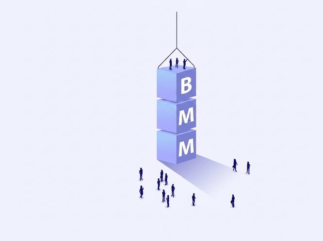 Малюнок: люди спостерігають, як блоки складають у «LLM»