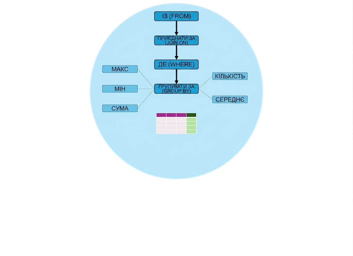 Порядок виконання запиту; AGGREGATIONS