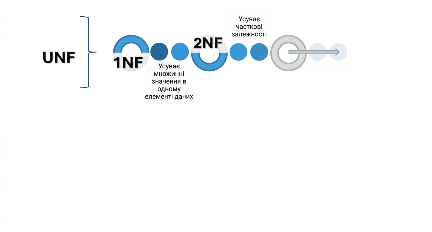 Кроки від UNF до 3NF