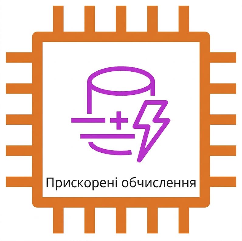 Піктограма інстанса EC2 прискорених обчислень.