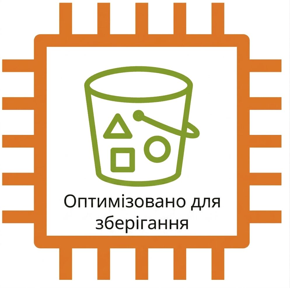 Піктограма інстанса EC2, оптимізованого для сховища.