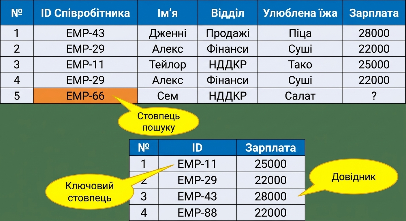 Відсутня відповідність