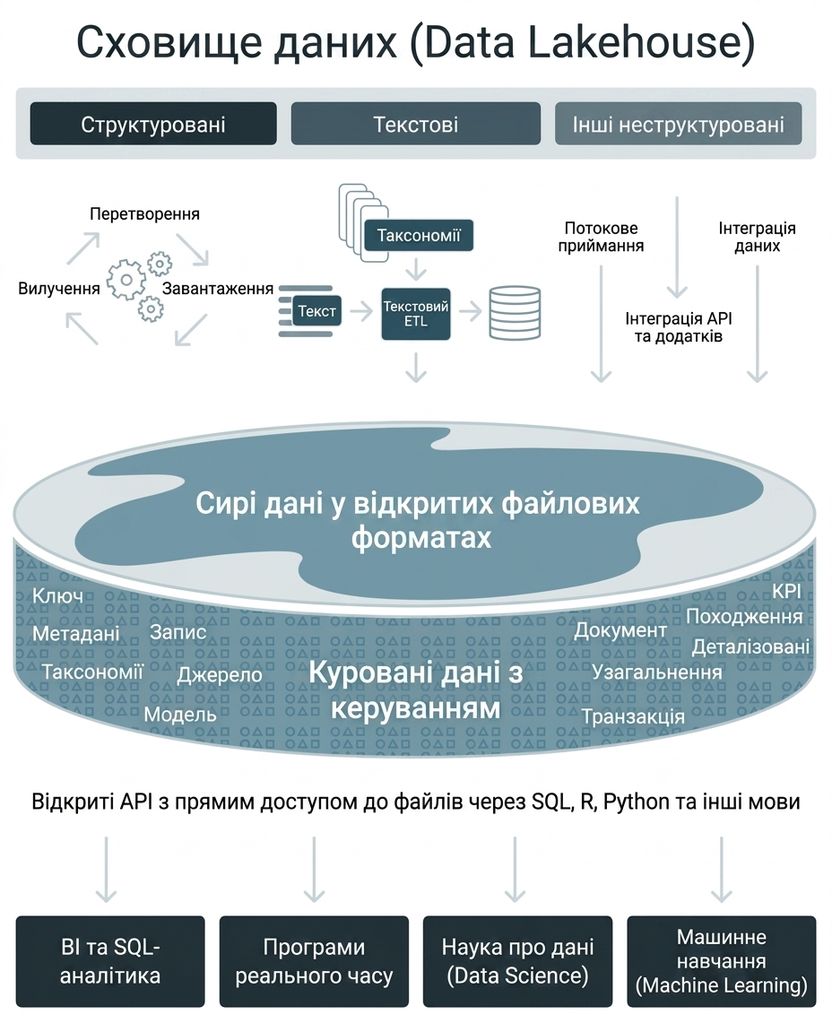 Схема Databricks Lakehouse (високий рівень)