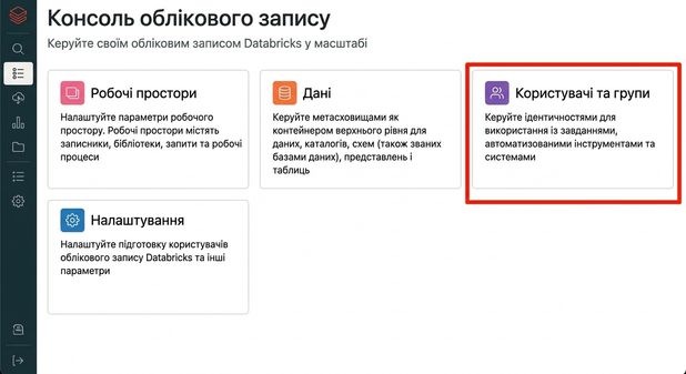 Користувачі та групи в Account Console