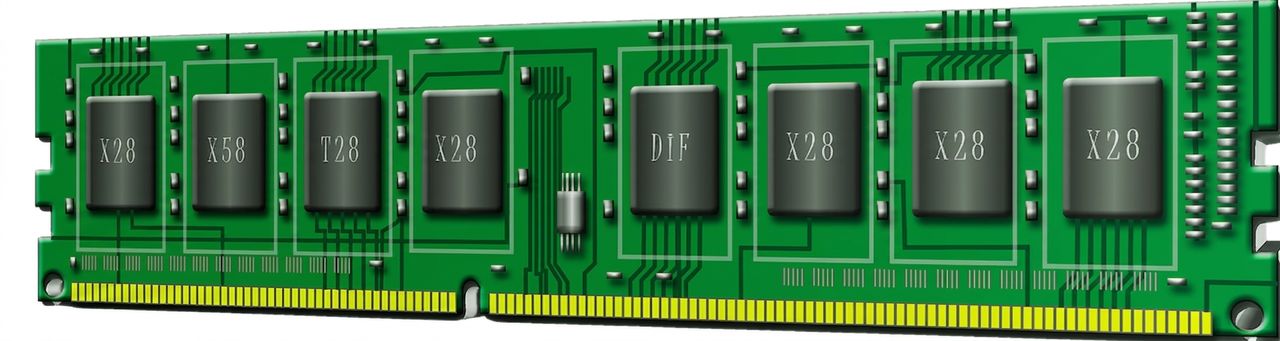 Hình ảnh chip bộ nhớ RAM