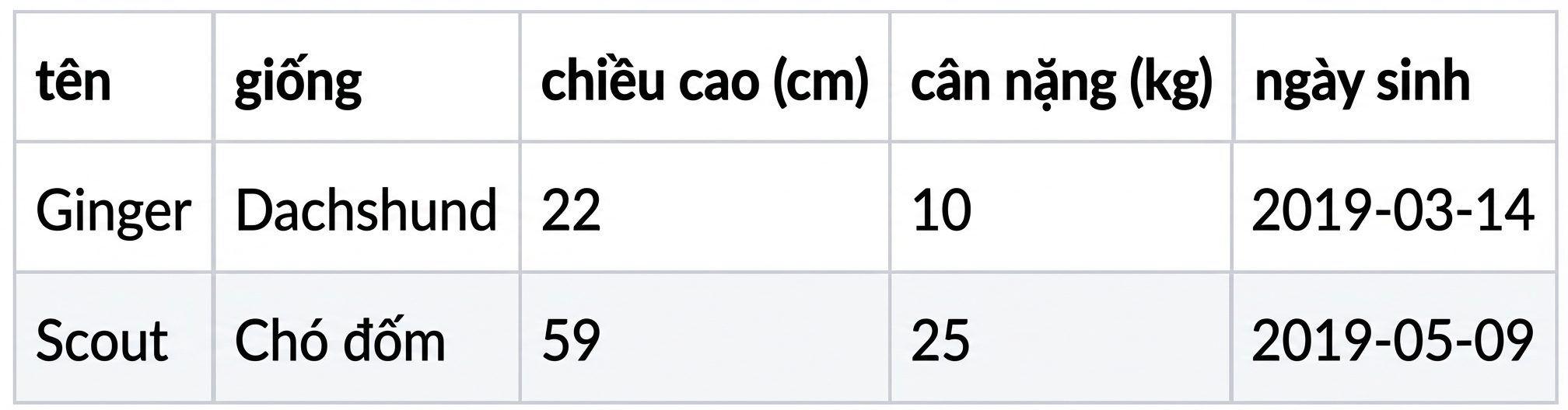 Bộ dữ liệu chứa hai chú chó mới
