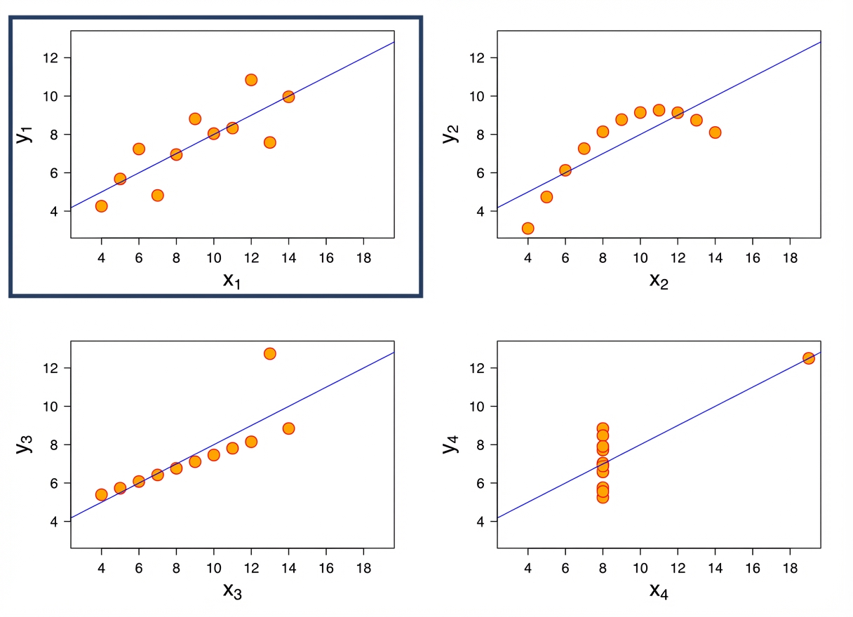 đồ thị tuyến tính của anscombe