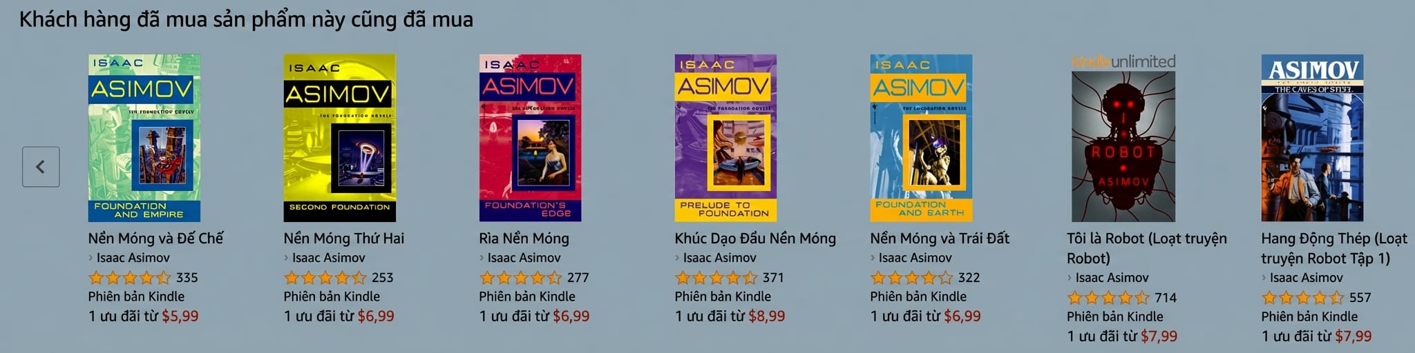 gợi ý của Amazon