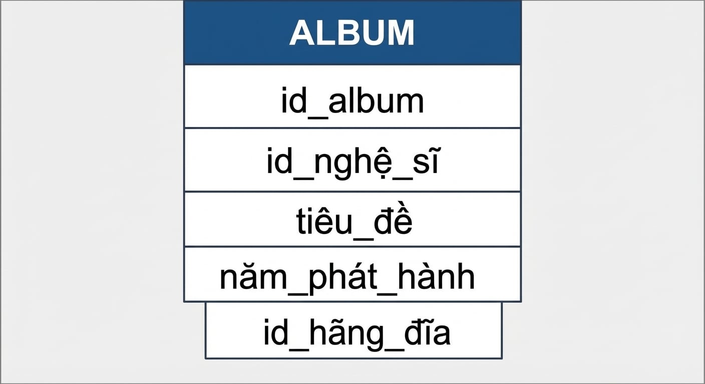 bảng albums