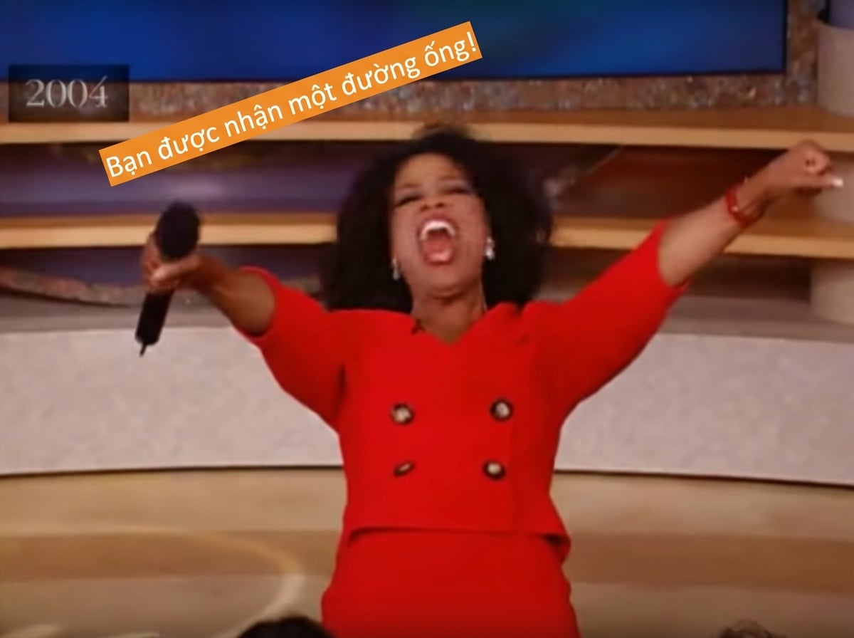 Oprah phân phát chuỗi xử lý