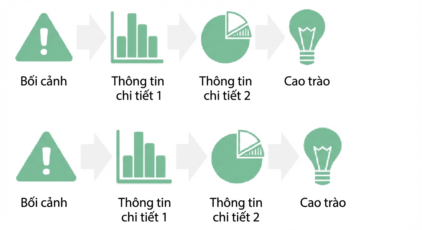 biểu đồ tròn insight chuyển đến cao trào