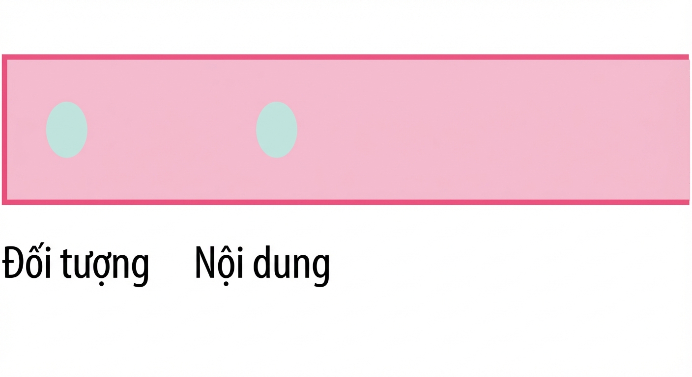 Một hình tròn với chữ content