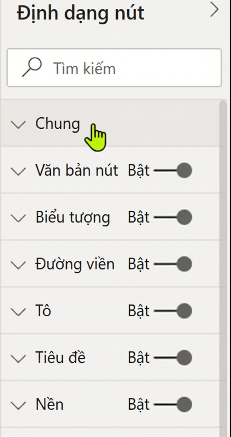 Nút có một trong bốn trạng thái