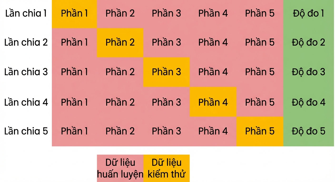 lặp lại với fold thứ năm