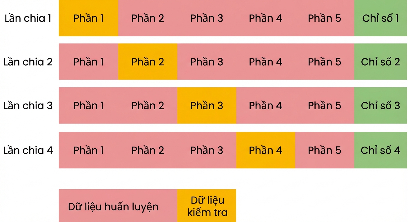 lặp lại với fold thứ tư