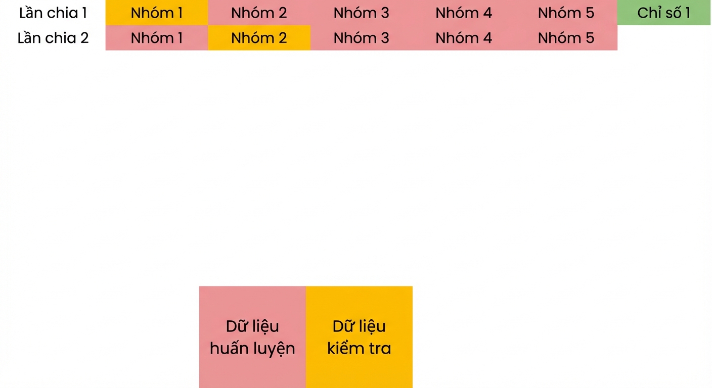fold 1, 3, 4 và 5 làm dữ liệu huấn luyện
