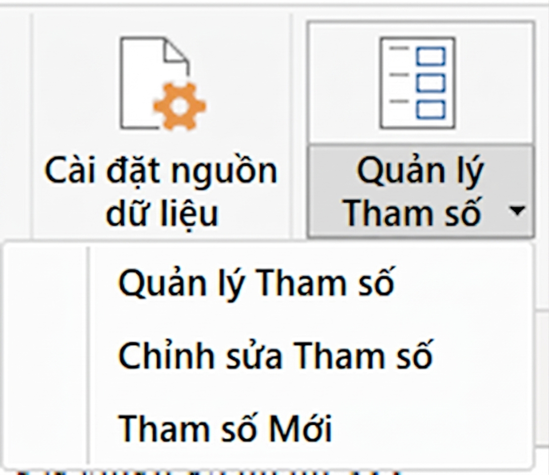 Menu Tham số