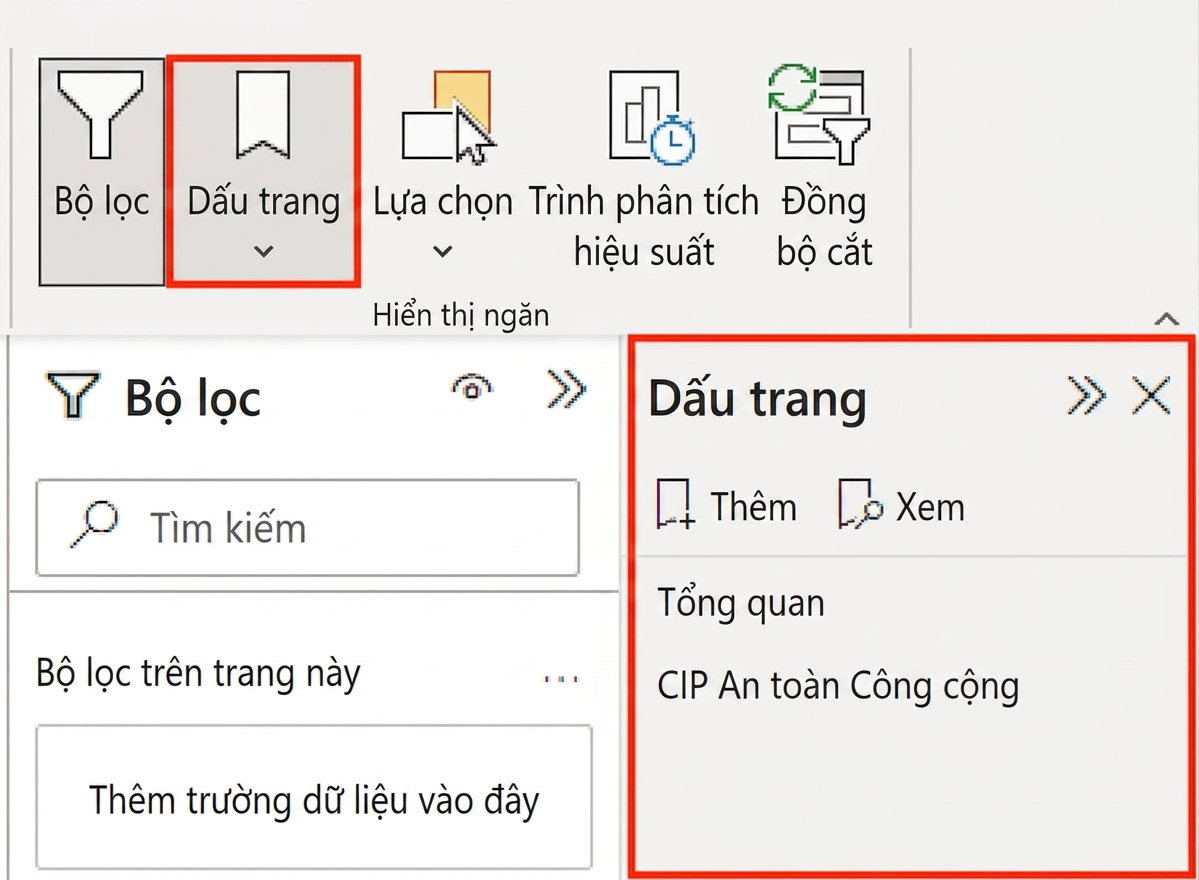 Trình điều hướng dấu trang và cách bật