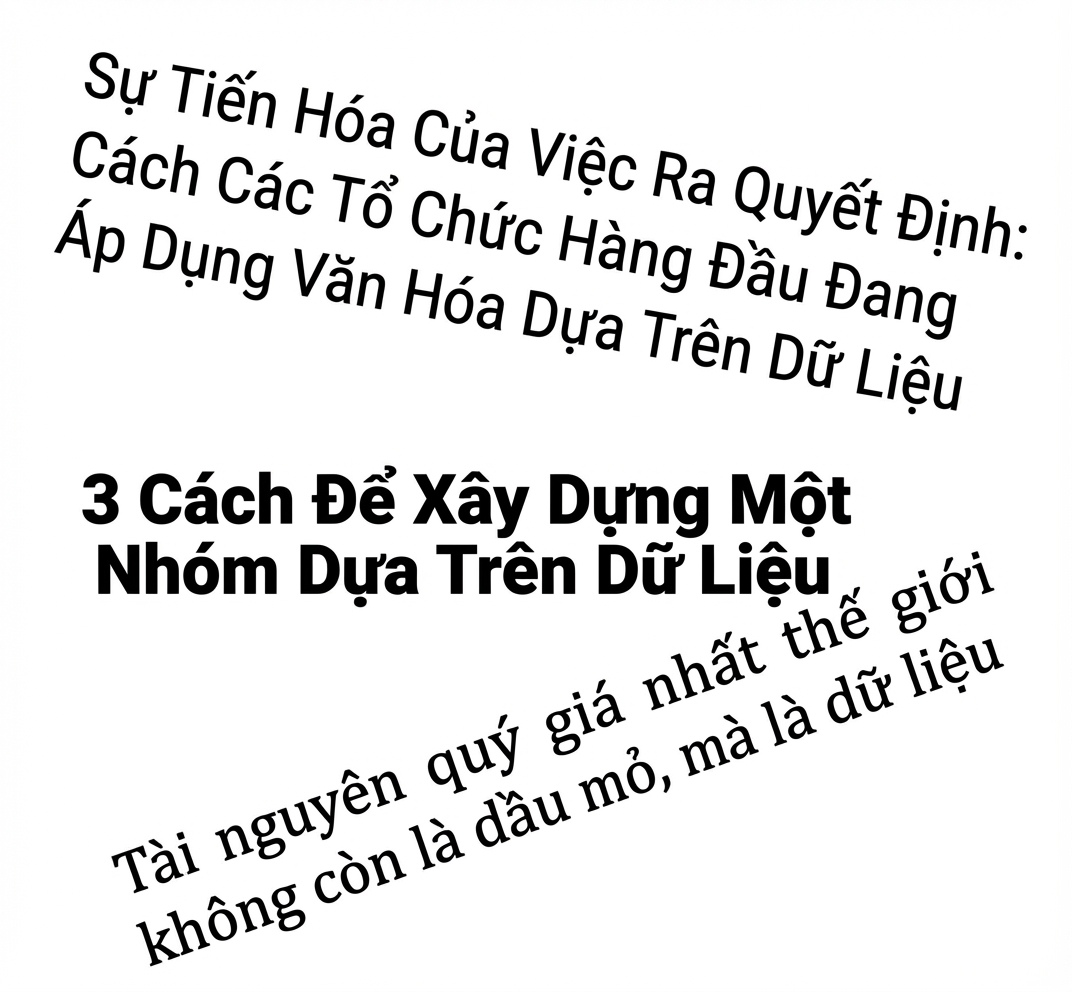 tiêu đề về việc dựa trên dữ liệu