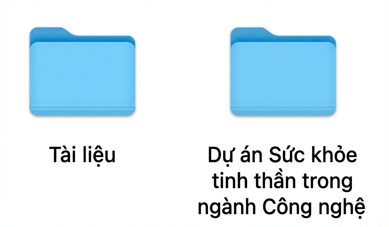 Hai thư mục tên Documents và Mental Health in Tech Project