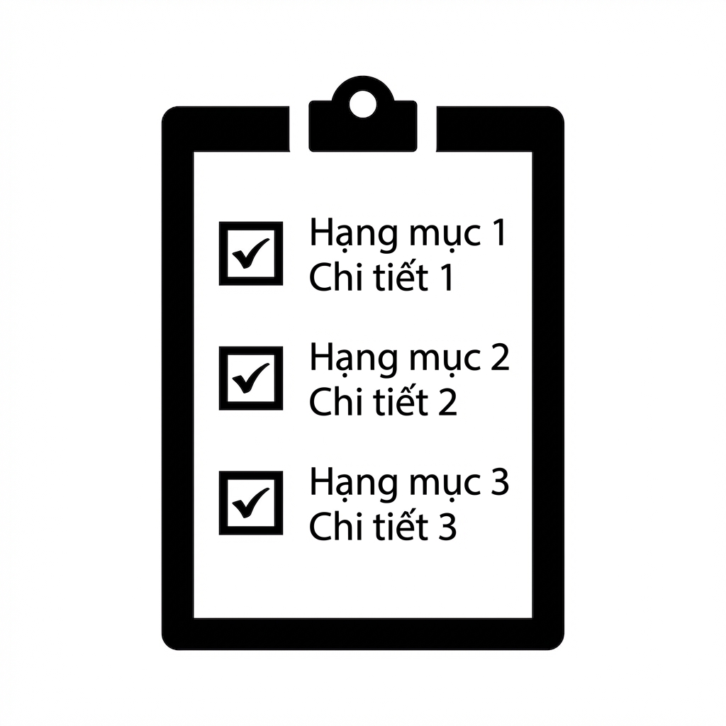 Biểu tượng danh sách kiểm tra